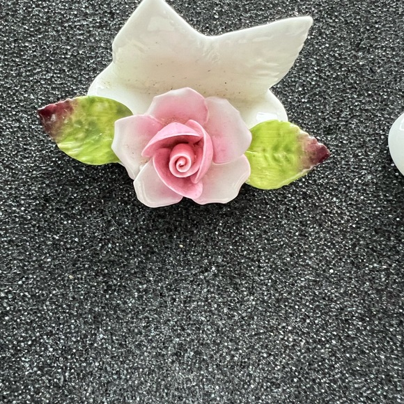 Card Holder Coalport Porcelain bone china, 8 pieces made in England, pre-owned. - Picture 8 of 11